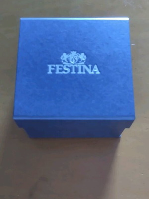 Festina original Swiss made watch box, navy blue