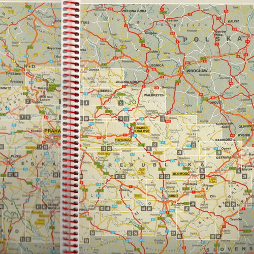 Marco Polo Road Atlas Czech Republic new, spiral bound