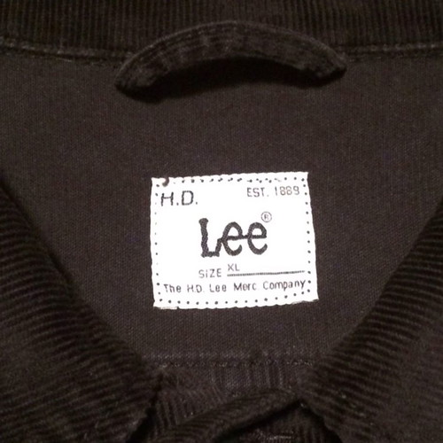 LEE “RIDER” CORDUROY XL BLACK JACKET