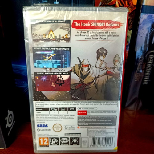 Shinobi Art of Vengeance Nintendo Switch game new, code in the box