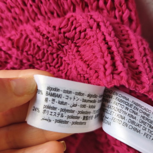 Zara spring sweater small pink cotton like new