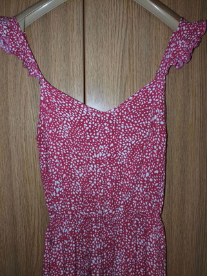 Pink Woman jumpsuit pink with print like new, size S/M
