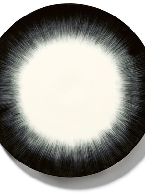 Set of 2 porcelain dinner plates 28 cm Ann Demeulemeester Serax new
