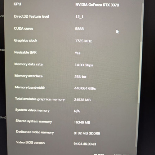 Palit GeForce RTX 3070 GamingPro 8GB LHR graphics card with RGB