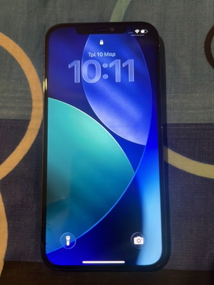 iPhone 12 Pro Max 256GB blue like new with two cases and charging cable