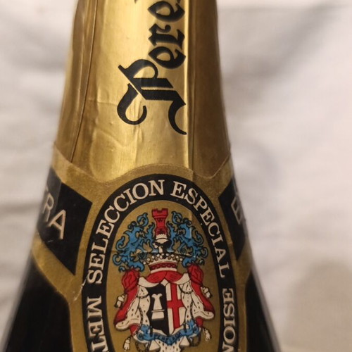 Vintage Castillo Perelada Cava Extra Seco bottle 1980s new