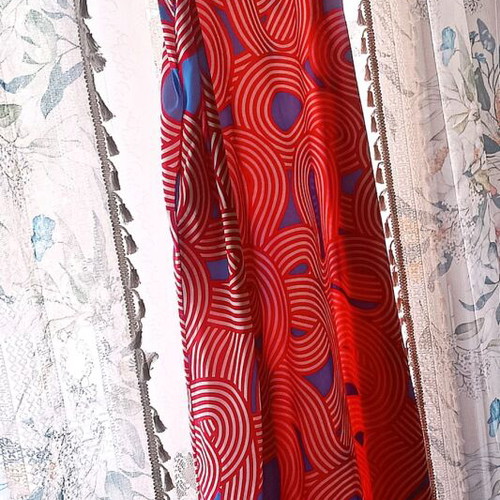 Karavan Tati dress like new, one size, blue and red