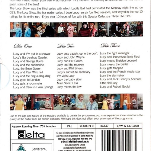 The Lucy Show DVD used, comedy series without subtitles