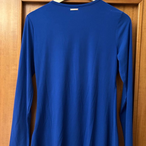 Michael Kors blouse blue long-sleeve like new, size Medium