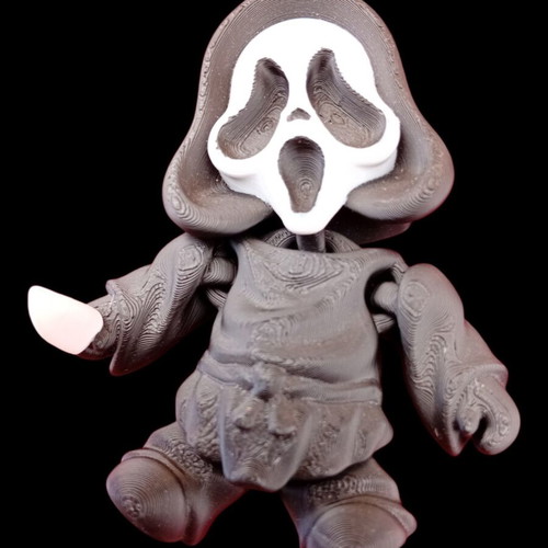 Scream figure 3D print, 10 cm height