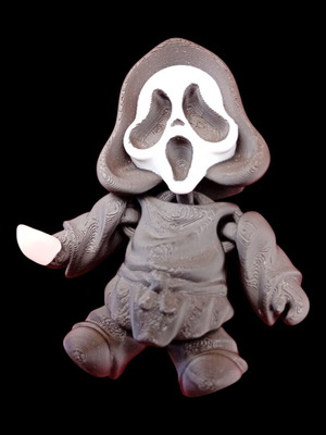 Scream figure 3D print, 10 cm height