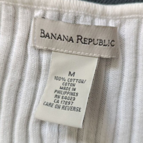 Banana Republic women's blouse used, white, size M