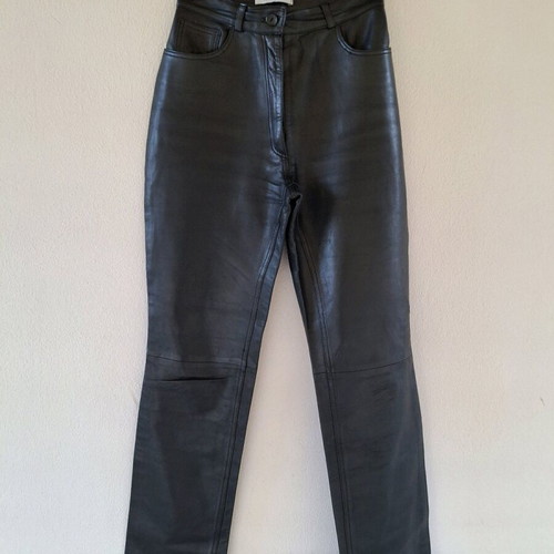 Celestino leather pants like new, black, high waist