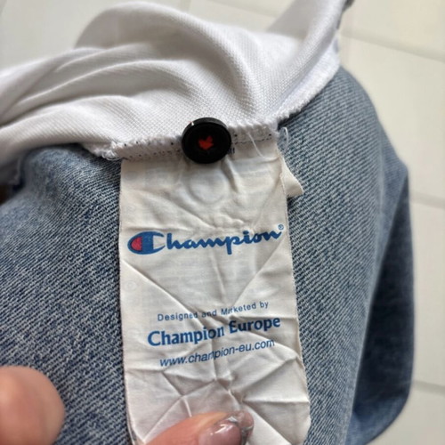 Champion Vintage Y2K Polo shirt like new, white, size S