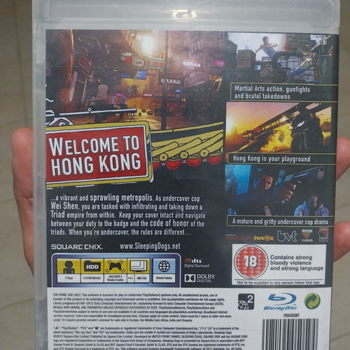 Sleeping Dogs PS3 game, excellent condition