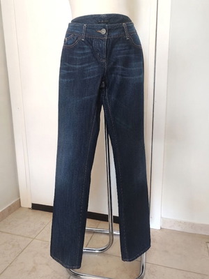 Sisley women's straight-leg jeans like new, size M/L, dark blue