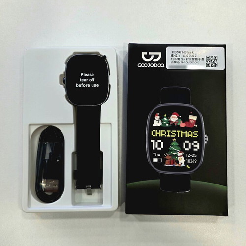 Goojodoq S5 smartwatch καινούργιο, μαύρο