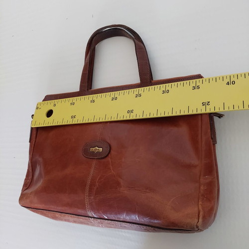 El Campero vintage leather shoulder bag brown like new