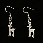Deer earrings new, handmade silver