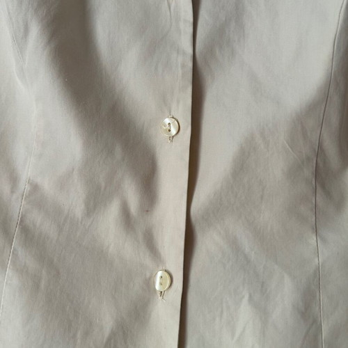 Robert Friedman Sophisticated Shirt M Beige cotton like new