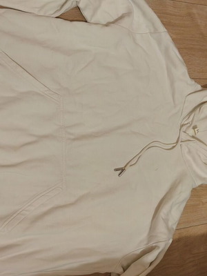 H&M men's hoodie used, size M, white