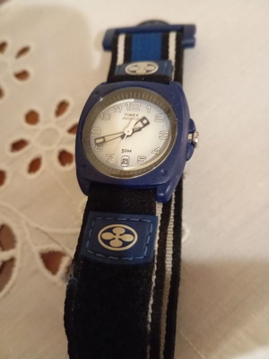 Timex men's children's watch, blue, adjustable strap