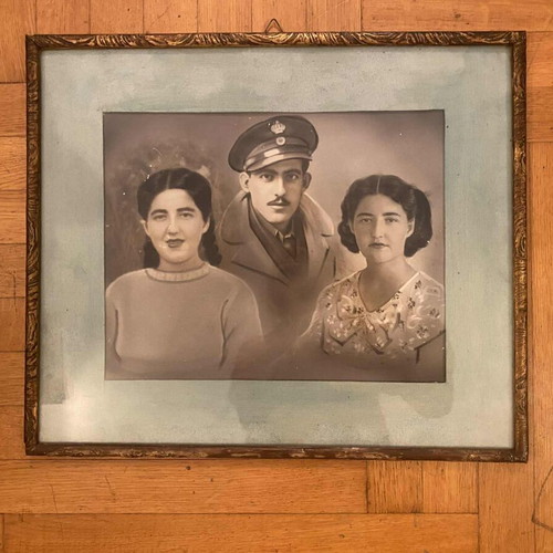 Authentic black and white photo used with frame 1954-1959