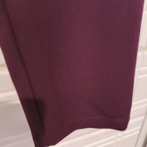 Plus Size S Pants new, crepe purple eggplant color