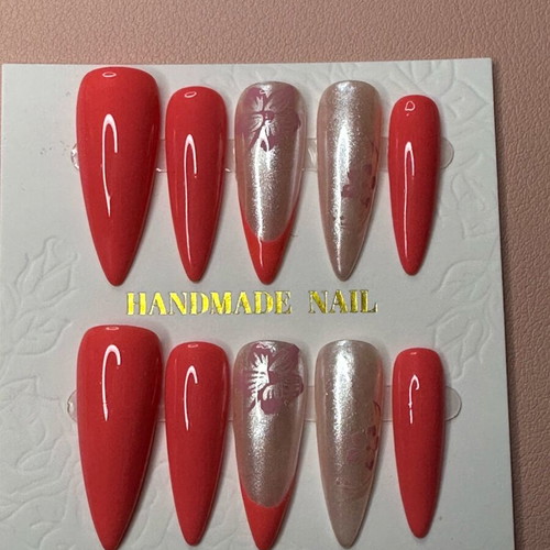 Press-on nails new, set of 10 with accessories