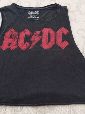 Pull & Bear sleeveless black shirt like new, size S