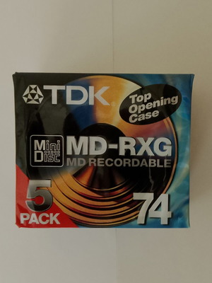 TDK Minidisc MD-RXG74 πακέτο 5 τεμαχίων καινούργιο