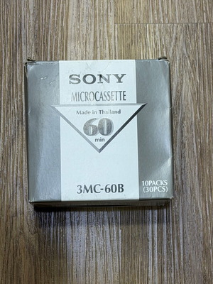 Sony micro cassette pack of 10 sealed journalism tapes