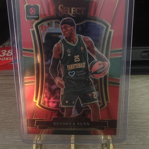 Panini Select 2025-26 EuroLeague Basketball Kendrick Nunn card