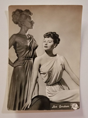 Καρτ ποστάλ Ava Gardner μεταχειρισμένη, ασπρόμαυρη