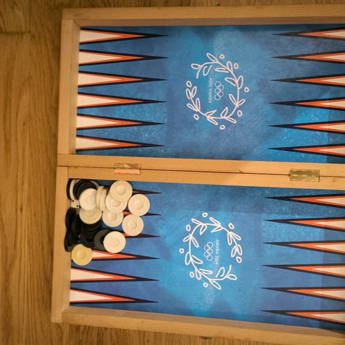 Collectible backgammon Olympic Games Athens 2004 new
