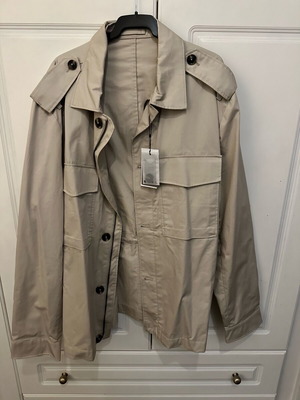 Mango men's beige rain coat new, size XL
