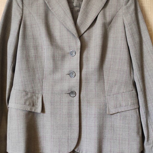 Mexx women's checked suit like new, gray and pink, size XL/XXL