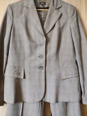 Mexx women's checked suit like new, gray and pink, size XL/XXL