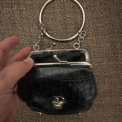 Alexi Andriotti small handbag like new, black and silver