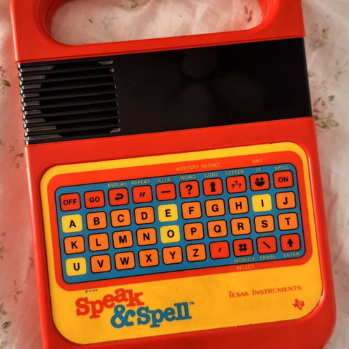 Texas Instruments Speak & Spell vintage εκπαιδευτικό παιχνίδι 1978 μεταχειρισμένο