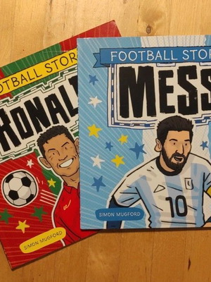 Football Stories Ronaldo and Messi books like new