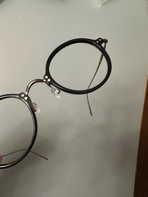 Rodenstock R7061 A black eyeglass frame like new, titanium and acetate