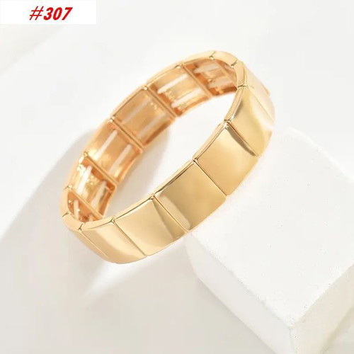 Bracelet #307 golden color, new, zinc alloy