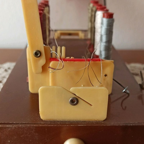 Vintage sewing box used, rare from 1950