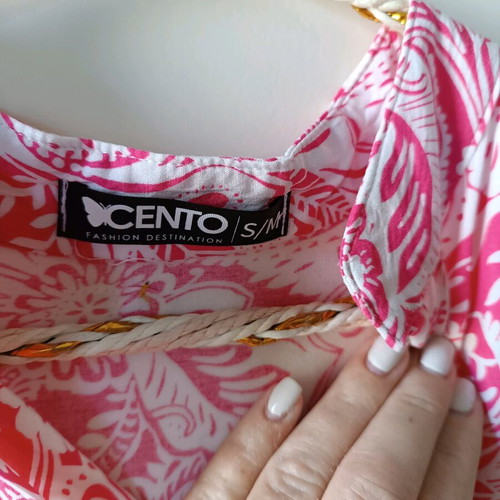 Γυναικείο φόρεμα μάξι Cento Fashion ροζ σαν καινούργιο