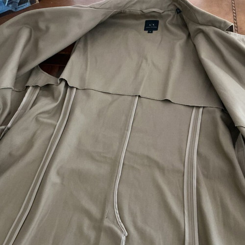 Armani Exchange sleeveless camel trench coat like new, size M