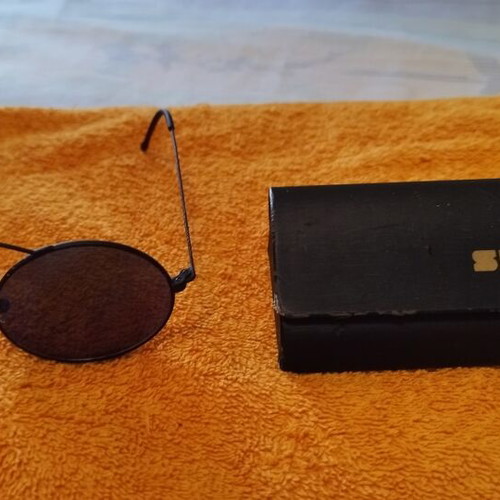 Spectre sunglasses like new, vintage style, blue mirror lenses, metal frame