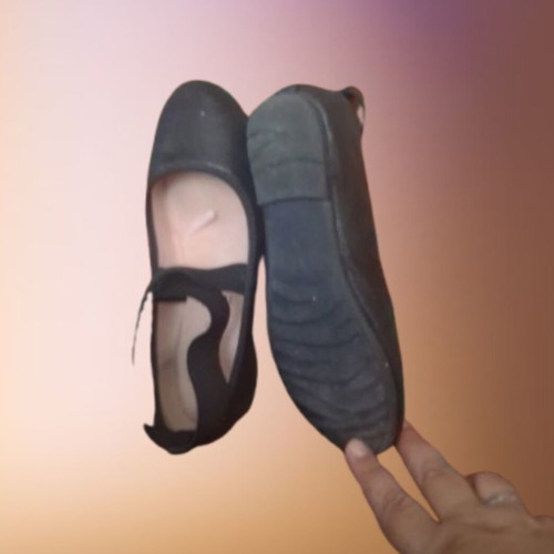 Ballerina shoes for girls, size 35, black