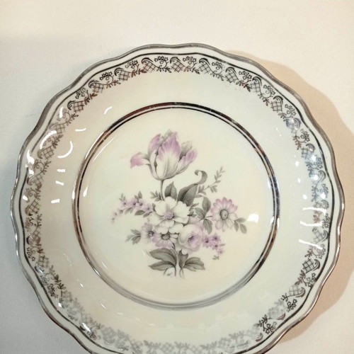 Furstenberg Germany porcelain cake plates used, set of 4