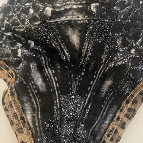 Just Cavalli women's thong M white black new